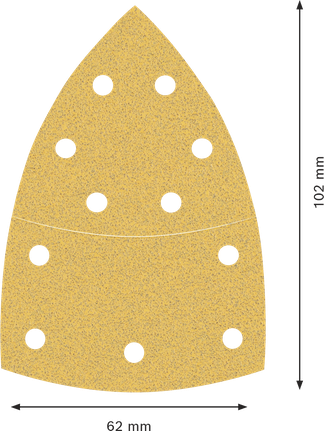 Lixa Bosch EXPERT C470, 102x62 mm, 11 furos.
