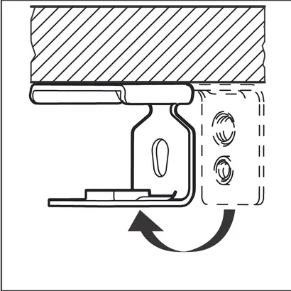 Object #200587384: MetalHangerInternalThreadUmbiegenfuerInst_Deckenmontage