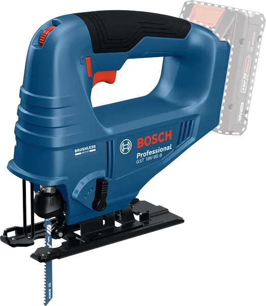 Serra tico-tico sem fios Bosch GST 18V-95 B para cortes precisos.