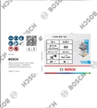 Disco de lixa Bosch X451 de 115 mm, grão 80, para rebarbadoras angulares.