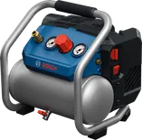 Compressor de ar Bosch GKO18V-51 com manómetros de controlo.