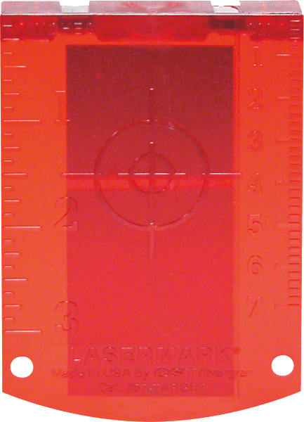 Painel alvo para o laser (vermelho)