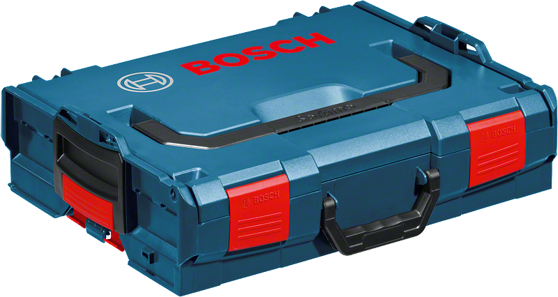 Bosch L-BOXX S, mala de ferramentas azul com pega.