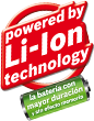 Powered by Li-lon technology