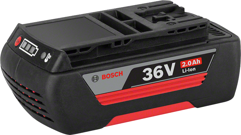 Paquete de baterías de iones de litio Bosch 36 V 2,0 Ah.
