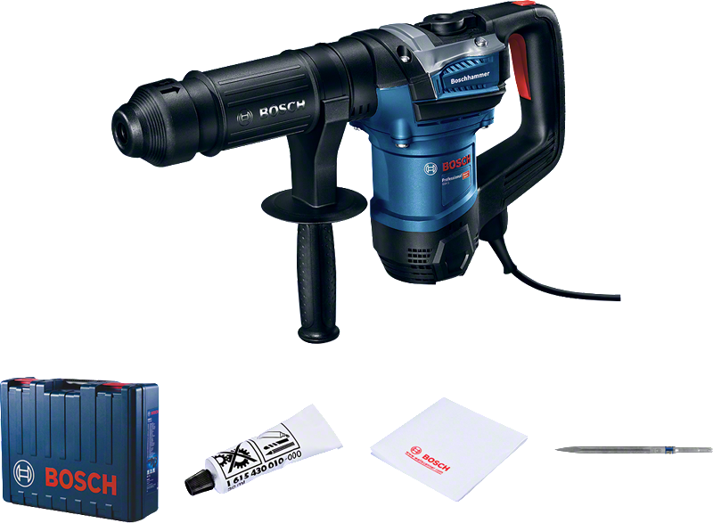 Martillo demoledor Bosch GSH 5 con maletín de transporte.