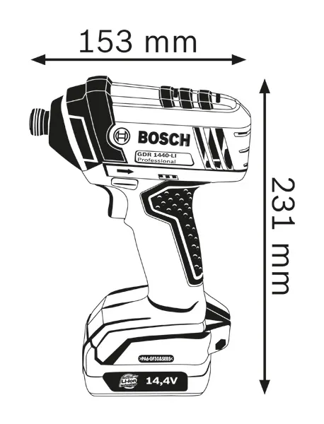 Descripción del atornillador de impacto inalámbrico.