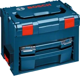 Caja de herramientas azul Bosch.