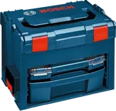 Caja de herramientas azul Bosch.