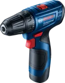 Taladro atornillador inalámbrico Bosch GSR 120-LI, diseño compacto.