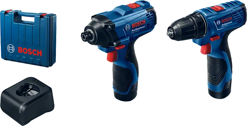 Kit combinado Bosch GSR 120-LI y GDR 120-LI con maletín.