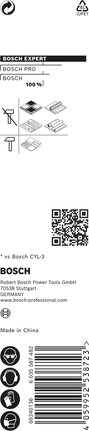 Broca multiusos Bosch EXPERT HEX-9 de 7 mm.