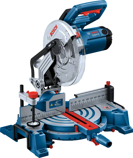 Sierra ingletadora Bosch GCM 254 con guía angular precisa.