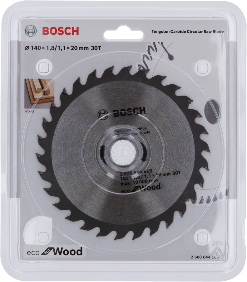 Hoja de sierra circular Bosch ecológica para madera.