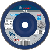Disco de láminas Bosch PRO X571 de 180 mm G60 para el desbaste de metales.
