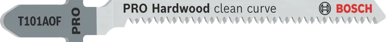 Hoja de sierra de calar Bosch PRO Hardwood Clean Curve T101AOF.