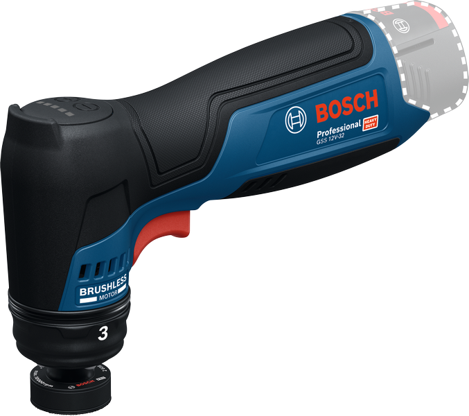 Lijadora orbital inalámbrica Bosch GSS 12V-32.