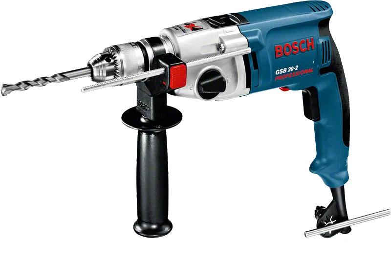 Taladro de impacto Bosch GSB 20-2 con empuñadura lateral.