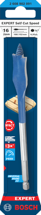 Broca plana Bosch EXPERT Self Cut Speed ​​de 16 x 152 mm.
