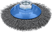 Cepillo biselador Bosch Metal Clean de 100 mm para amoladoras angulares.