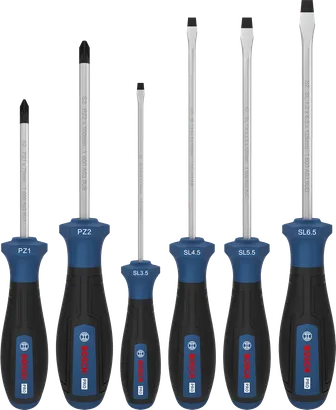 Juego de desatornilladores PRO PZ/SL, 6 piezas