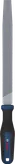 Lima plana de mano Bosch de 200 mm con mango ergonómico.