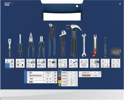 Juego mixto de herramientas manuales