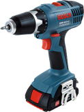 Taladro inalámbrico Bosch GSR 18-2-LI con diseño compacto.