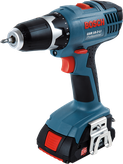 Taladro inalámbrico Bosch GSR 18-2-LI con diseño compacto.