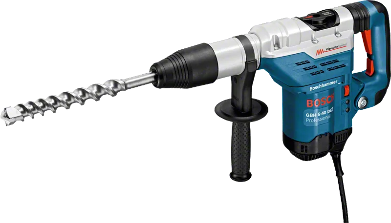مثقاب دوار من طراز Bosch GBH 5-40 DCE بمقبض جانبي.