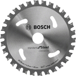 شفرة منشار دائري قياسية من Bosch للفولاذ 136 مم.