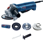 ماكينة صنفرة الزوايا Bosch GWS 9-115 P مع الملحقات.