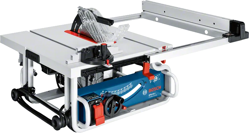 منشار طاولة Bosch GTS 10 J مع ميل قابل للتعديل.