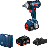 مفتاح التأثير Bosch GDS 18V-400 مع بطارية وشاحن.