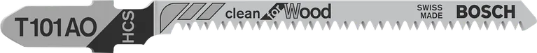 شفرة المنشار الكهربائي Bosch T101AO لقطع الخشب النظيف.