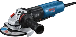 ماكينة صنفرة الزوايا Bosch GWS 17-150 PS بمقبض مريح.