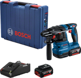 مطرقة دوارة لاسلكية من Bosch GBH 185-LI مع بطارية وشاحن وحقيبة.