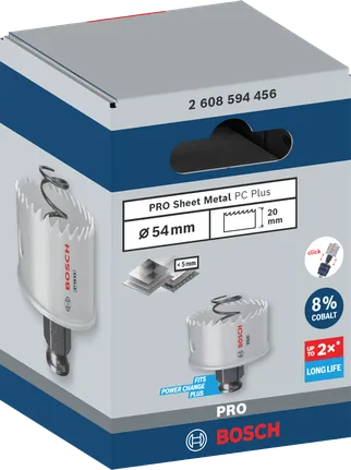 منشار ثقب Bosch PRO Sheet Metal PC Plus مقاس 54 مم.