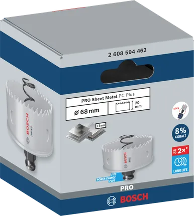 منشار ثقب Bosch PRO Sheet Metal PC Plus مقاس 68 مم.