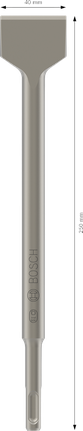 إزميل Bosch PRO SDS plus-4C Spade مقاس 40x250 مم.