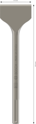 Bosch PRO SDS max-4C Spade Chisel مقاس 80x300 مم.