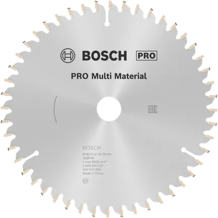 شفرة المنشار الدائرية Bosch PRO Multi Material، 48 سنًا.