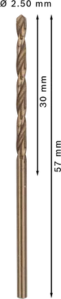 مثقاب Bosch PRO HSS-Co 2.5 مم للفولاذ المقاوم للصدأ.