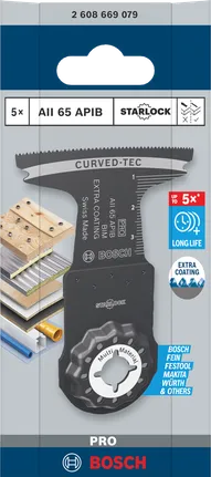 شفرة قطع غاطسة Bosch PRO AII 65 APIB مقاس 65×40 مم 5 قطع.