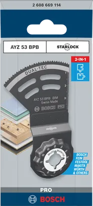 شفرة Bosch PRO AYZ 53 BPB متعددة المهام 53×40 مم.