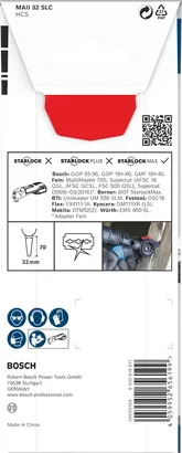 شفرة أداة متعددة الاستخدامات Bosch PRO MAII 32 SLC مقاس 32×70 مم.