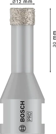قاطعة السيراميك الجافة Bosch PRO بقطر 12 مم.