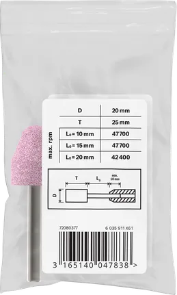 مجموعة نقاط التثبيت الفولاذية Bosch PRO مقاس 20×25 مم G60 مخروطية.