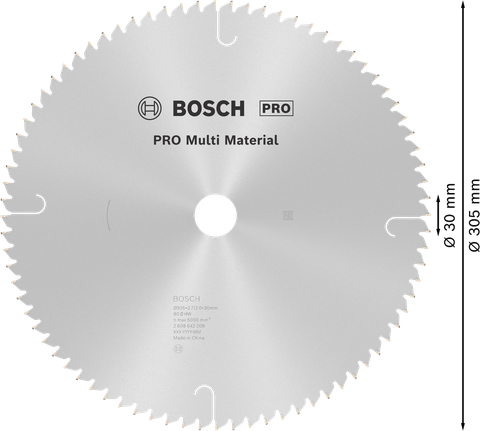 شفرة المنشار الدائرية Bosch PRO Multi Material، 305 ملم.