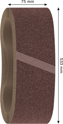 حزام صنفرة Bosch PRO X440 مقاس 75x533 مم G80 عبوة من 10 قطع.